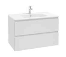 Servantskap Deluxe matt hvit 80 cm REN